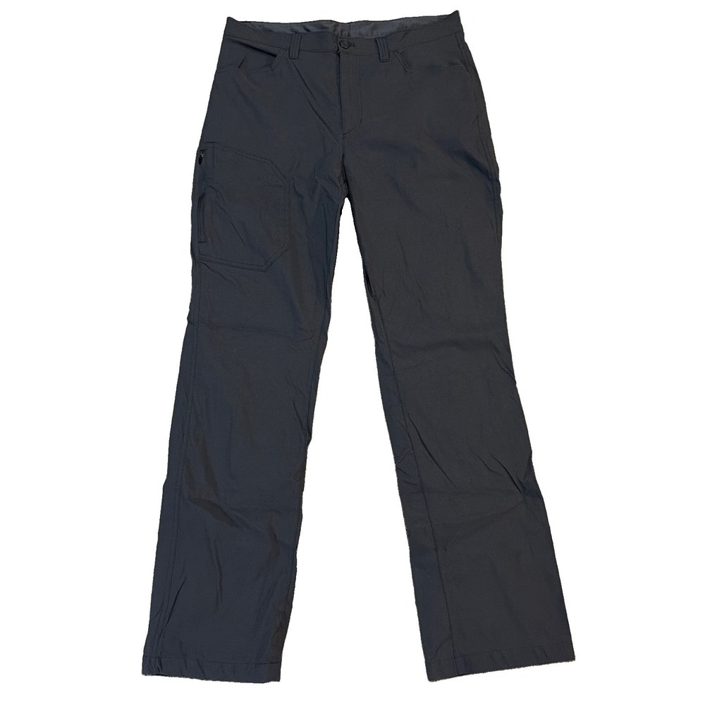 Eddie Bauer Fleece Lined Cargo Pants Size 34x34 Gray Men's Hike Hunt